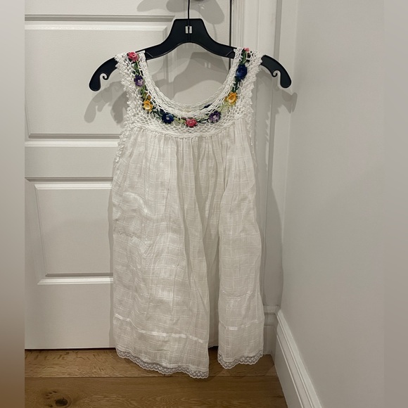 Nantu tamia traditional Inca style gauze crochet top one size - Picture 2 of 9